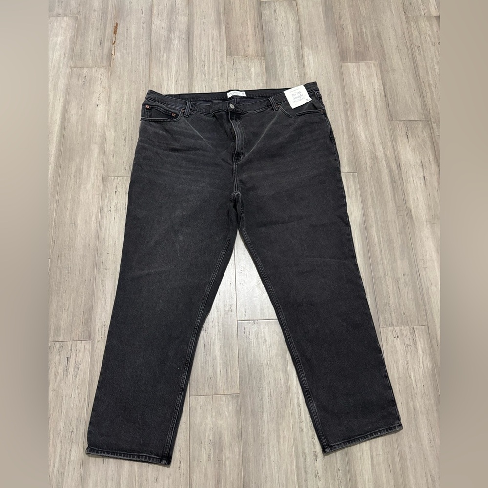 Abercrombie & Fitch The 90s Straight Ultra High Rise Black Jeans 22